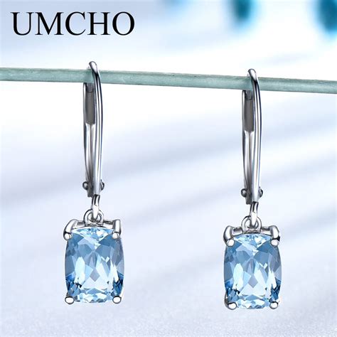 UMCHO pendientes de plata esterlina 925 auténtica para mujer aretes