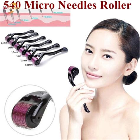 O New Micro Needle 540 Roller Derma Roller Dermaroller Titanium Hair Regrowth Beard Growth Anti