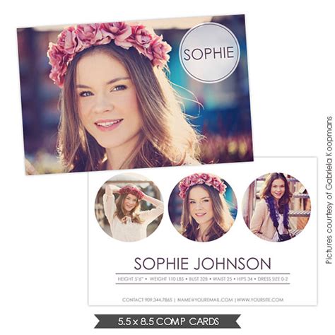 16 Comp Card Psd Template Images Model Comp Card Template Photoshop