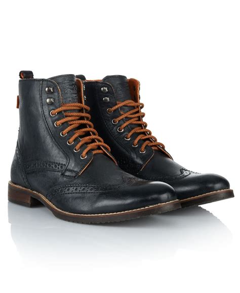 Mens Gordon Boots In Black Superdry