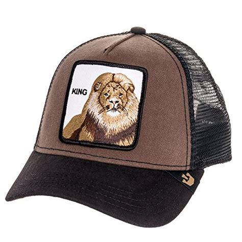 Goorin Bros Mens King Lion Patch Trucker Cap Hat Brown Buy Online