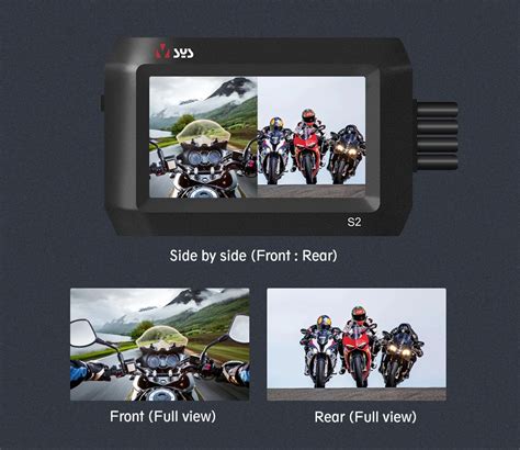 Vsys S2f S2d Dual 1080p Motorcycle Dvr Dash Cam Sony Starvis 30 Tpms