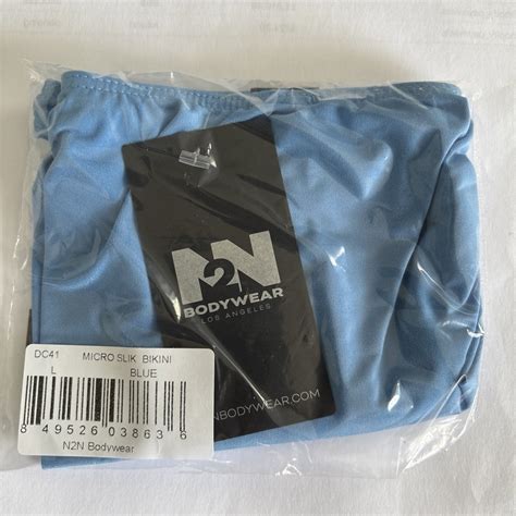 Mens N2N DC41 Micro Silk Bikini Large Blue New With Tags EBay