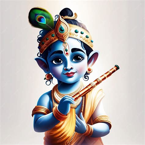 Lord Krishna Janmashtami Images Krishna Avec Flûte à La Main Jouant