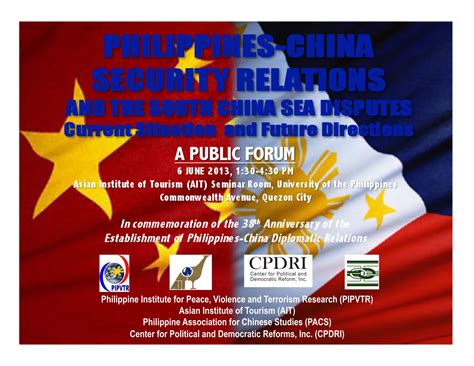 South China Sea Disputes And Philippines China Relations Ppt