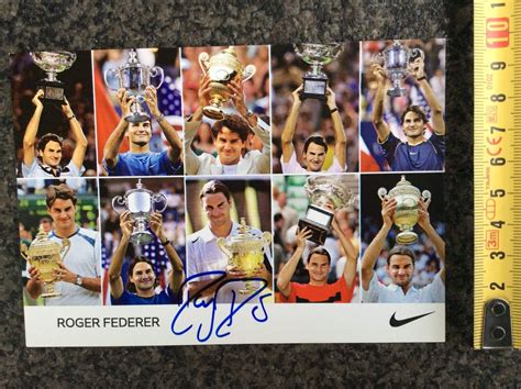 Roger Federer Original Autogramm Karte Kaufen Auf Ricardo