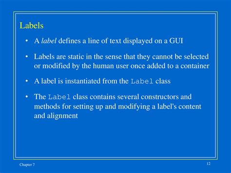 Chap 7. Building Java Graphical User Interfaces - ppt download