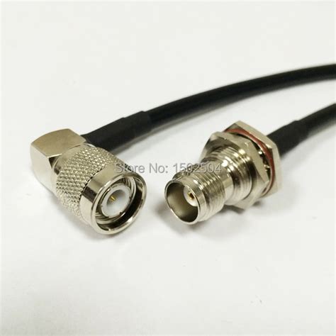 Wifi Router Cable Tnc Male Right Angle To Tnc Female Bulkhead Pigtail