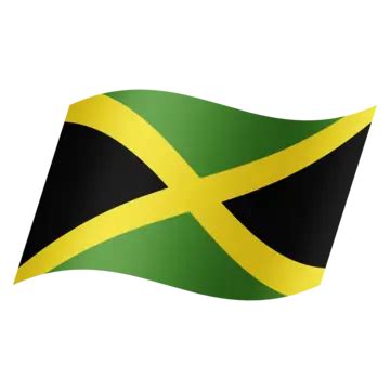 Jamaica National Flag Simple Transparent Design Country Flag Nation