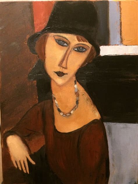 Amedeo Modigliani Portrait Of A Woman Original Oil Painting Etsy