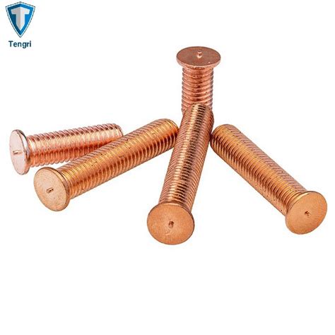 High Precise Copper Weld Stud ISO 13918 Stud Welding Nails Threaded