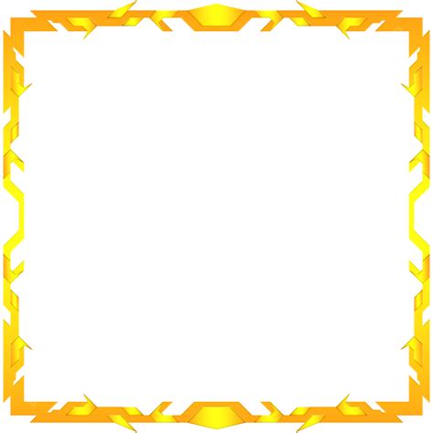 Attractive Facecam Stream Overlay Square Border With Yellow Color