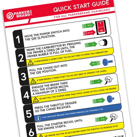 Starting A Parkerbrand Petrol Chainsaw Parkerbrand Parkerbrand