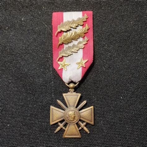 A4 BELLE MÉDAILLE militaire croix des TOE Extrême orient Indochine