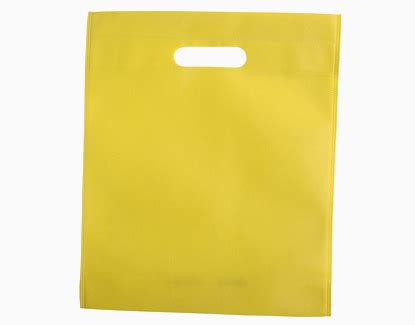 D Cut Non Woven Yellow Carry Bag Capacity 1 5 Kg At Rs 170 Kilogram