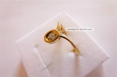 Prachtvoller Sehr Exclusiver Alter Ring Gold Mit Brillantsolit R