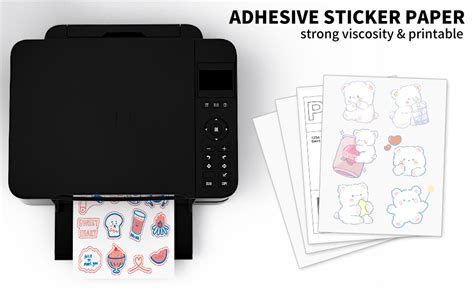Amazon.com : 8.5" x 11" Full Sheet Label Sticker Paper for Laser ...