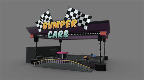 Bumper cars game attraction - Download Free 3D model by assetfactory ...