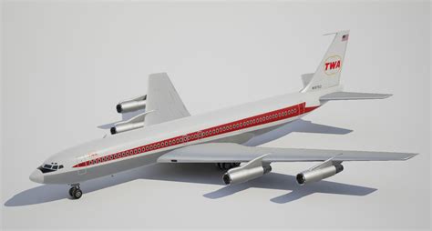 Boeing 707 320 SS Trans World Airways 1 3D Model 59 Unknown Max