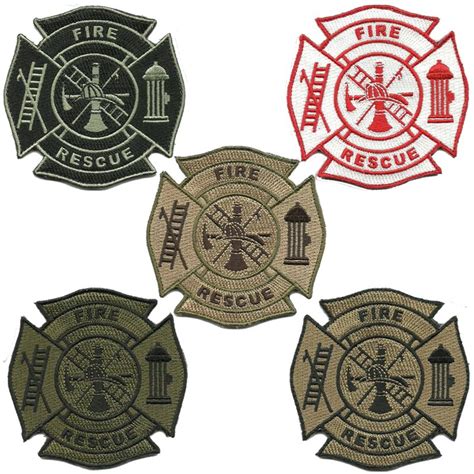 Fire Rescue Shoulder Patches Tactical Patches Patches Fire Rescue