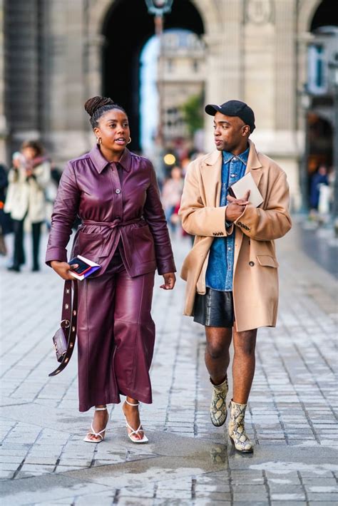 Leather Pants Outfit Idea Burgundy Belted Leather Blazer Matching