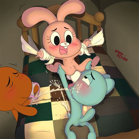 Rule 34 Anais Watterson Bed Bound Cum Cum On Face Darwin Watterson Female Gumball Watterson