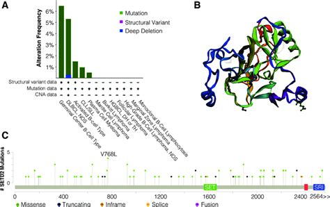 Genetic Alterations Of SETD2 In Mature B Cell Lymphomas Data Were