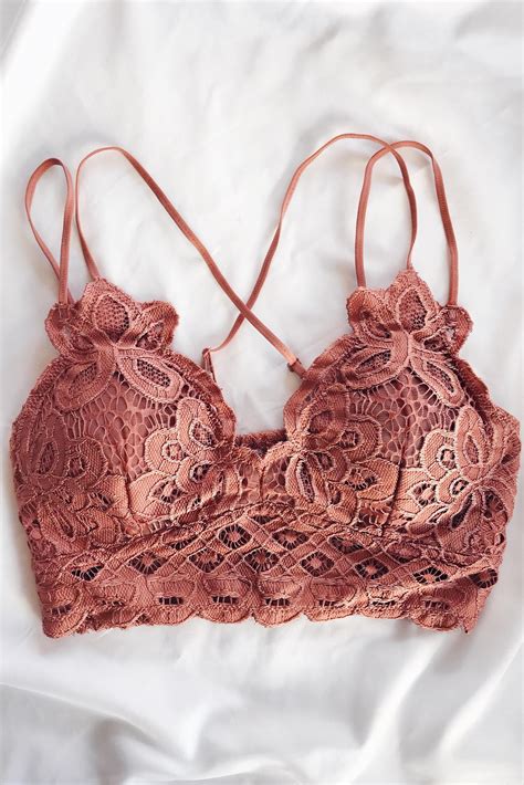 In The Spirit Bralette Rust In 2021 Cute Bras Cute Bras For Teenagers Pretty Bras