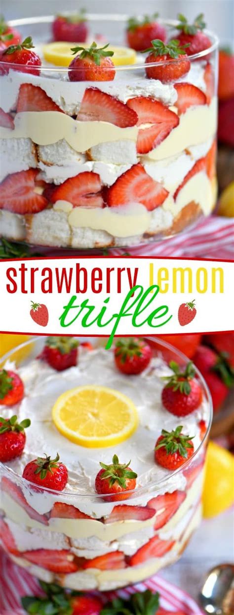 This Lemon Strawberry Trifle Is What Dreams Are Made Of An Easy No Bake Trifle Recipe That Is