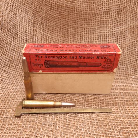 Mm Mauser Ammo Pack Rounds Brass Cased Grain Fmjs Old Arms