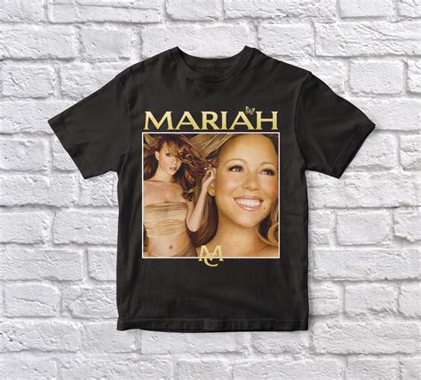 Mariah Carey 90 S Vintage Unisex Black Tshirt Zilem