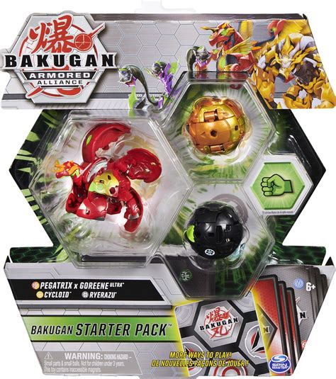 Buy Bakugan Starter Pack 3 Pack Fused Pegatrix X Goreene Ultra