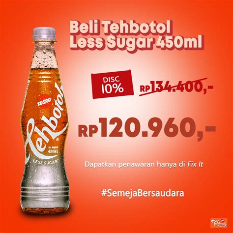 Jual Teh Botol Sosro Pet Less Sugar 450ml | Shopee Indonesia