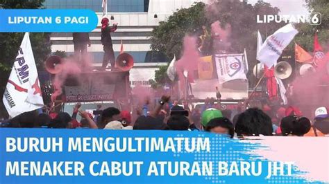 VIDEO Buruh Ultimatum Menaker Ida Fauziyah Segera Cabut Aturan Baru