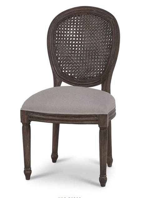 Tulip Rattan Back Dining Chair W O Fluted Leg Brambleco