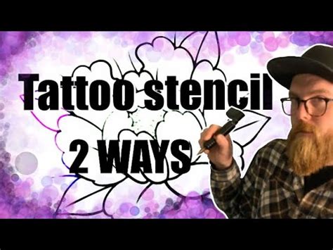 How To Make A Tattoo Stencil Anywhere 2 Ways YouTube