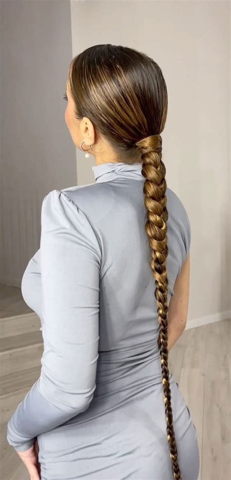 50 Braided Hairstyles To Try Right Now Braided Tail Long Hair