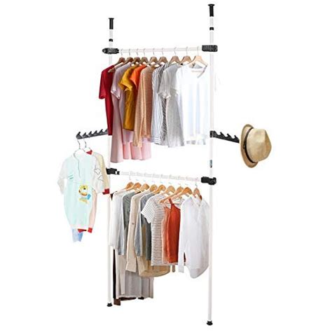 Heavy Duty Telescopic Clothes Rail Height Adjustable Telescopic