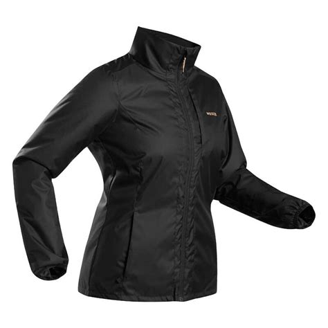 Wedze Womens Ski Jacket 100 Black Decathlon