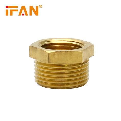 Ifan Factory Exports High Quality Brass Male Connector Brass Fittings Reducing Bush China