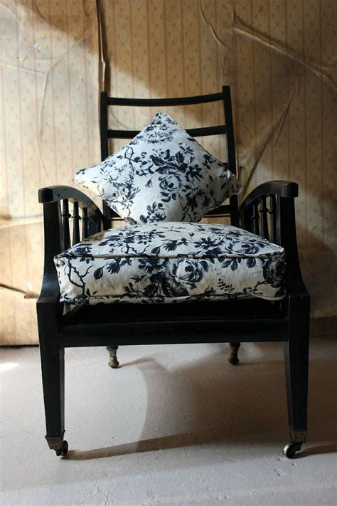 Ebonized And Upholstered Philip Webb For Morris And Co Reclining