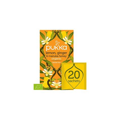 Pukka Lemon Ginger Manuka Honey Bio Saszetek Herbata Ekologiczna