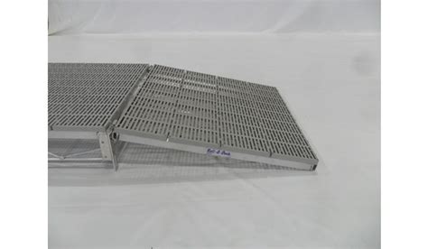 4 X4 Ramp Aluminum Thruflow Gray With Hinge Hewitt