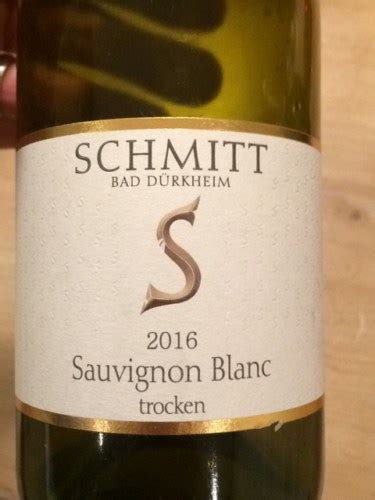 Weingut Egon Schmitt Sauvignon Blanc Trocken Vivino