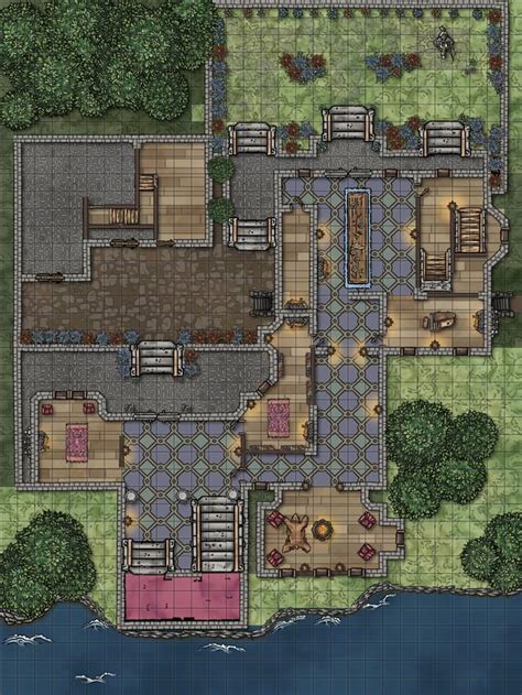 Couldnt Find A Map Of The Boyle Manor So I Made A Version For My Dandd