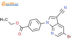 Ethyl 4 5 Bromo 3 Cyano 1H Pyrrolo 2 3 B Pyridin 1 Yl Benzoate 934290