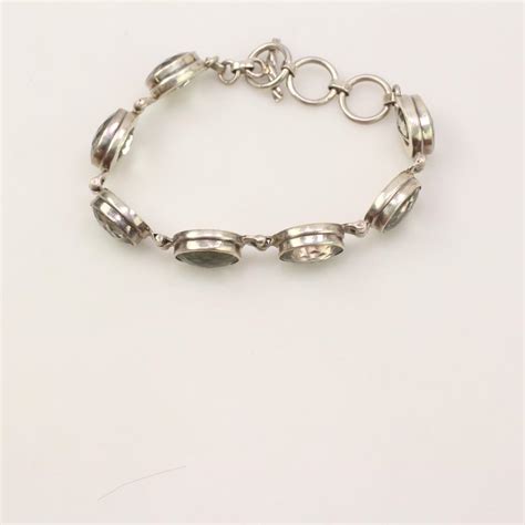 Sterling Silver Blue Stone Bracelet | Property Room