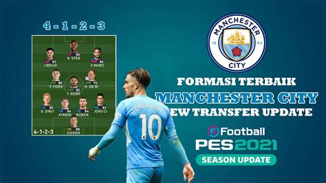 FORMASI TERBAIK MANCHESTER CITY SQUAD 2021 PES 2021 YouTube