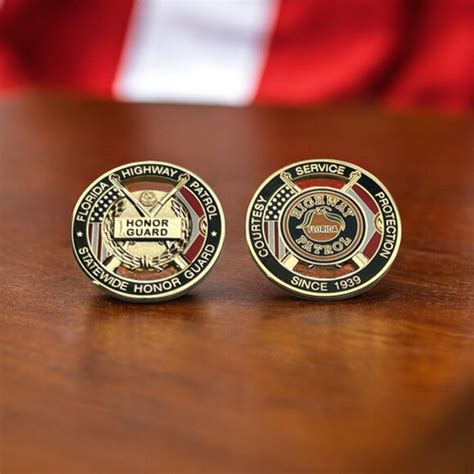 Florida Highway Patrol Statewide Honor Guard Challenge Coin Fhp State