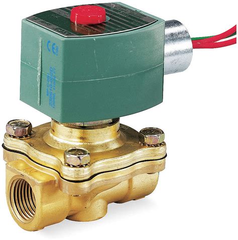 915861 5 12vdc Brass Solenoid Valve Normally Closed 1 2 Pipe Size Imperial Supplies